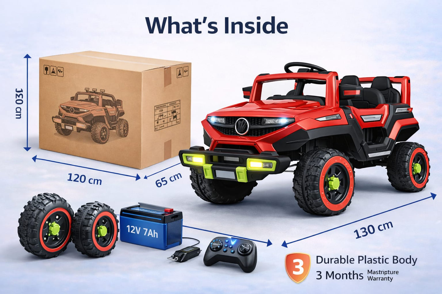 12V Kids Electric Ride On SUV Car with Remote Control