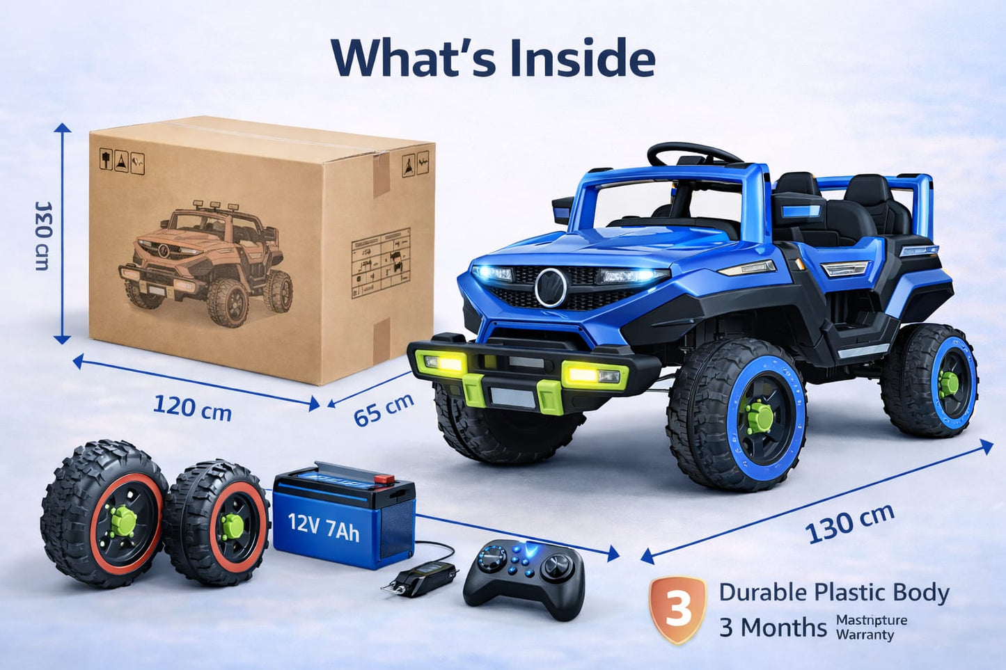 12V Kids Electric Ride On SUV Car with Remote Control