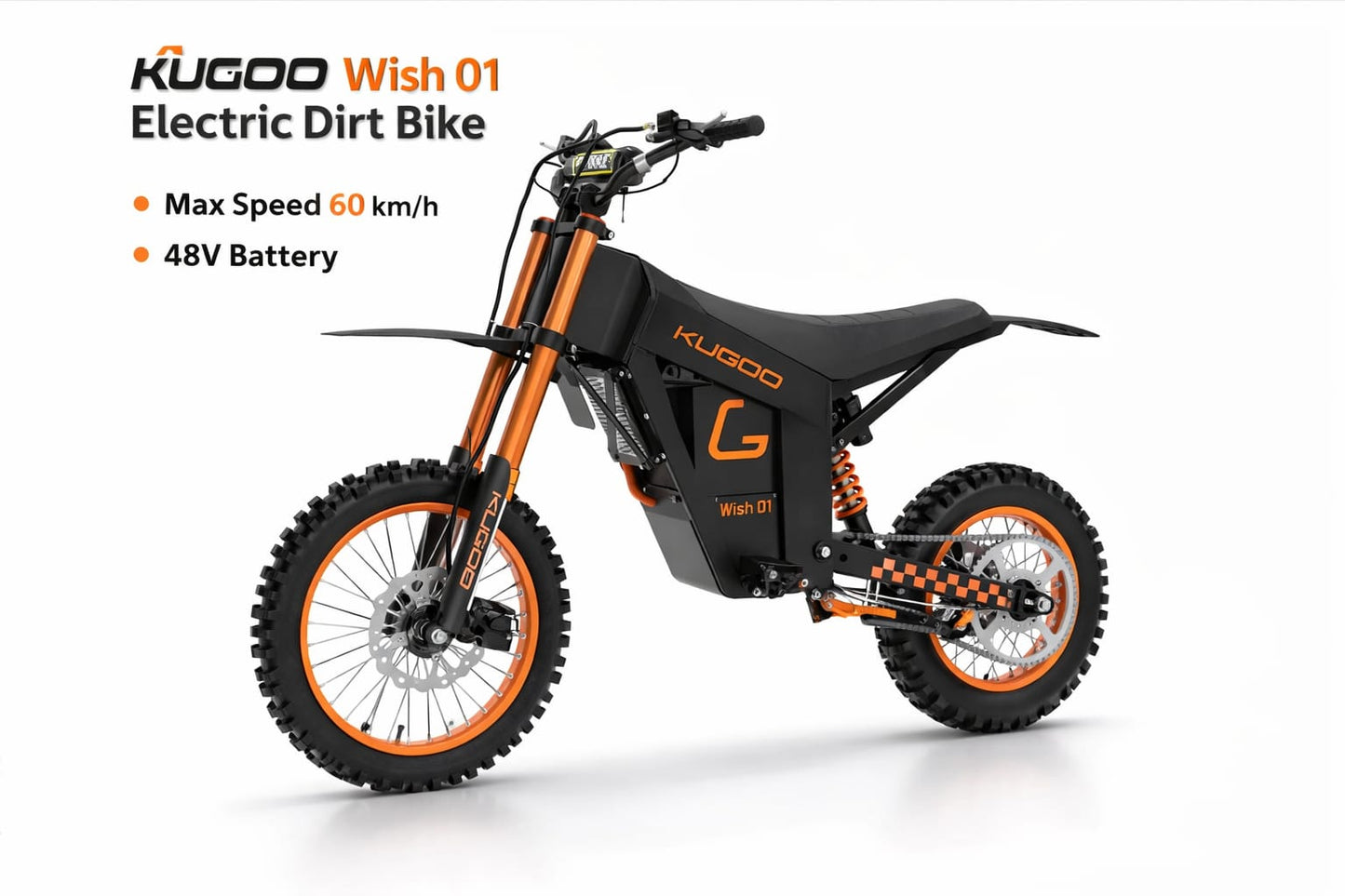 KUGOO Wish 01 Electric Dirt Bike 1500W 48V – Max Speed 60km/h