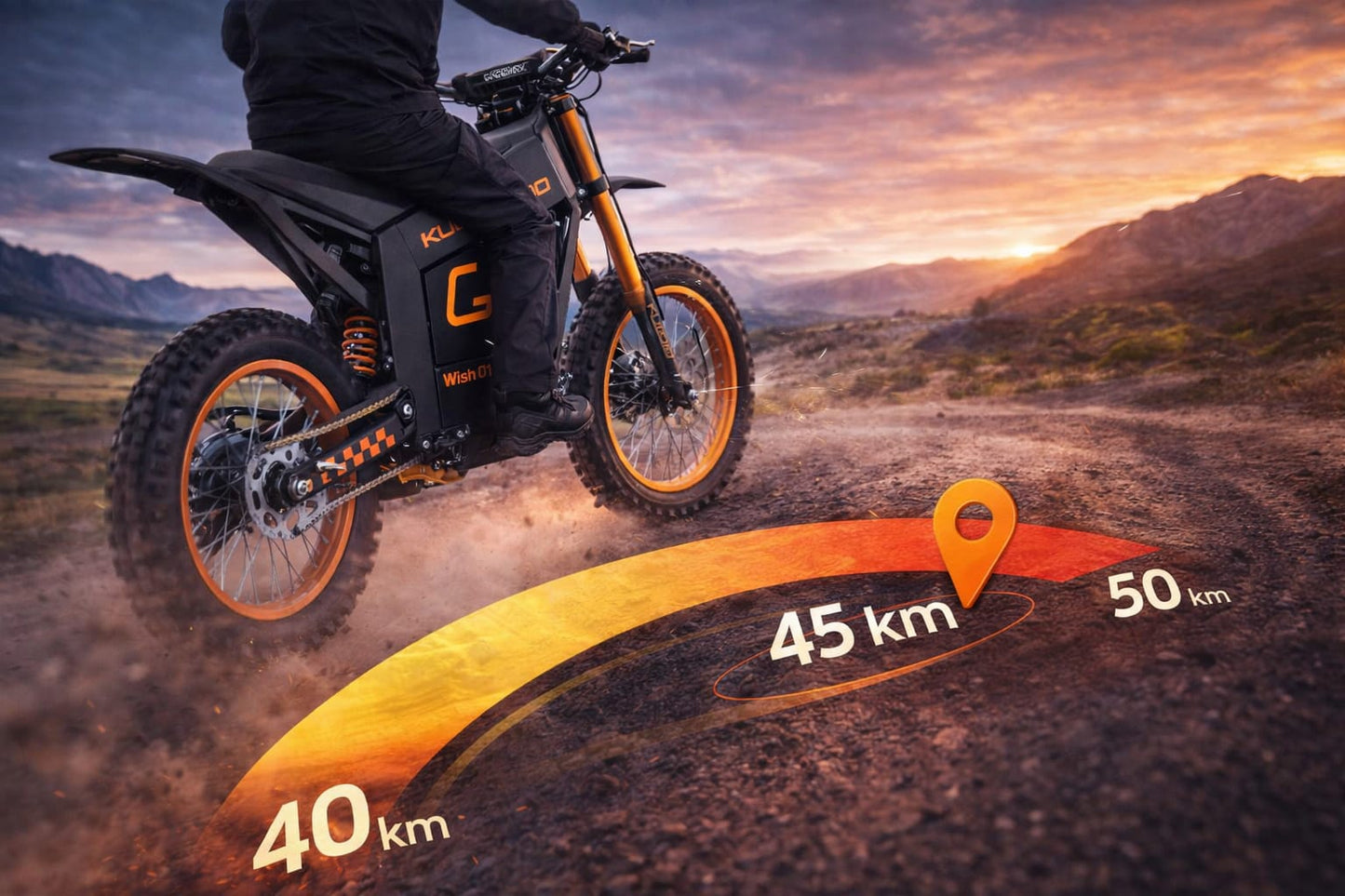 KUGOO Wish 01 Electric Dirt Bike 1500W 48V – Max Speed 60km/h